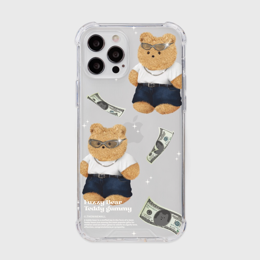 Dollars Teddy Gummy Phone Case (Clear/Tank Clear 透明/透明Tank款)