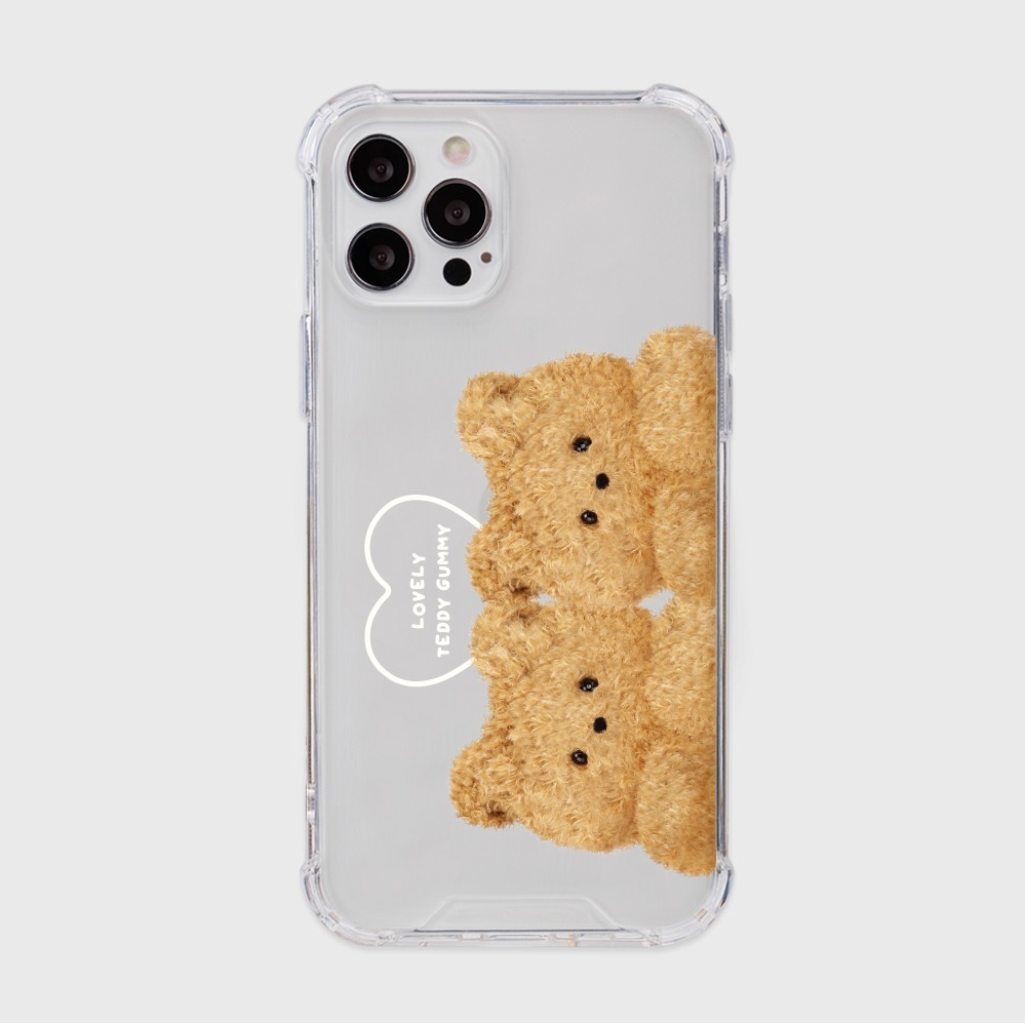 Lovely Teddy Gummy Friends Phone Case (Clear/Tank Clear 透明/透明Tank款)