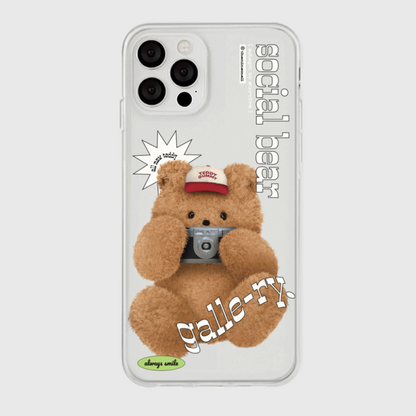 Photo Teddy Gallery Phone Case (Clear/Tank Clear 透明/透明Tank款)