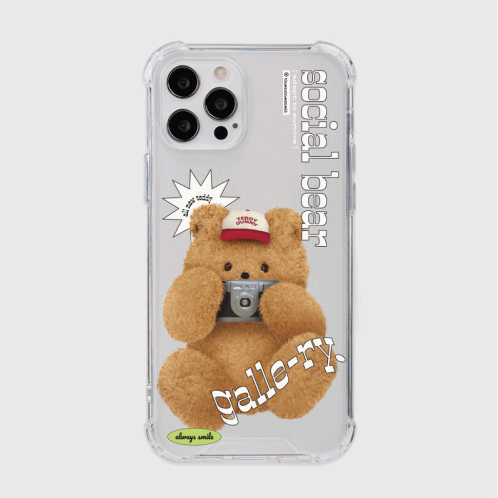 Photo Teddy Gallery Phone Case (Clear/Tank Clear 透明/透明Tank款)