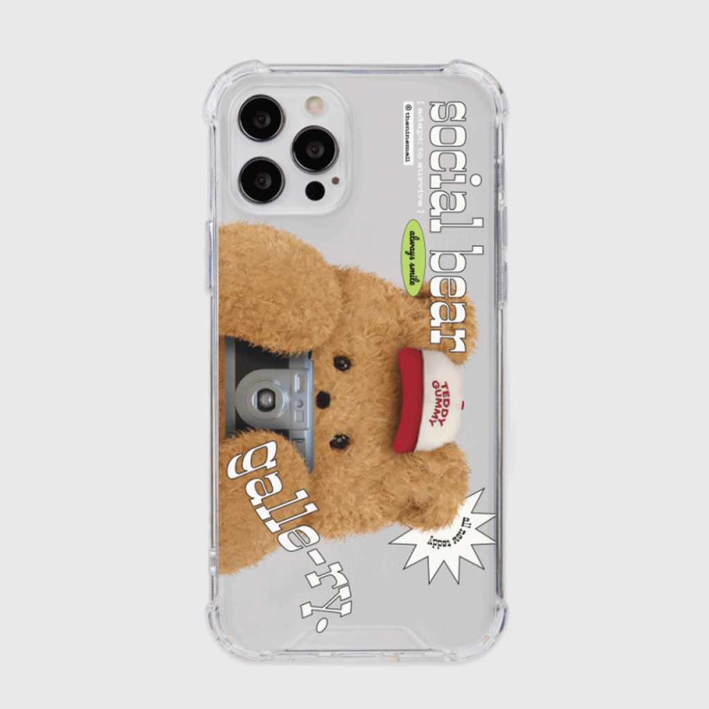 Photo Teddy Gallery Phone Case (Clear/Tank Clear 透明/透明Tank款)