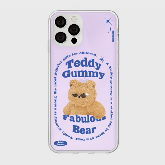 Round Fabulous Bear Phone Case (Glossy Mirror 鏡面款)