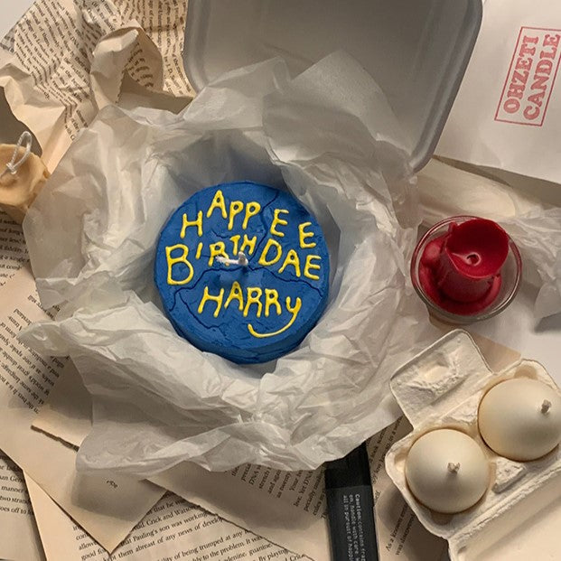 【自訂款】Lettering Cake Candle🎂蛋糕蠟燭