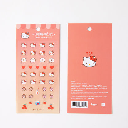 Sanrio Face Mini 透明 Sticker (6款)