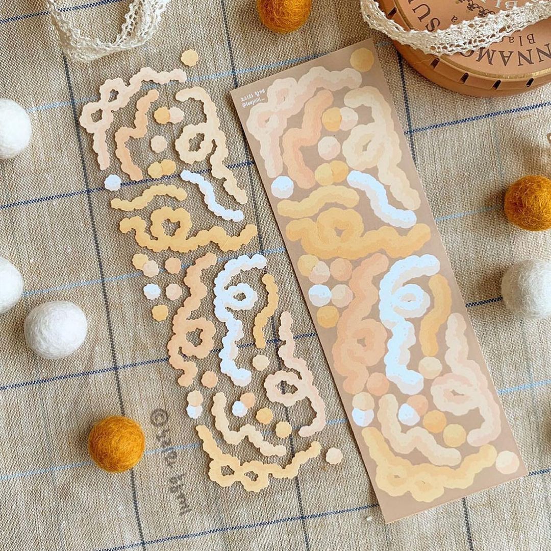 Withnori Curly Confetti Ver.2 Sticker (6色)