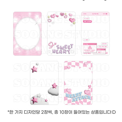 Sooang Studio Photocard Frame Set (Pink) (10EA)