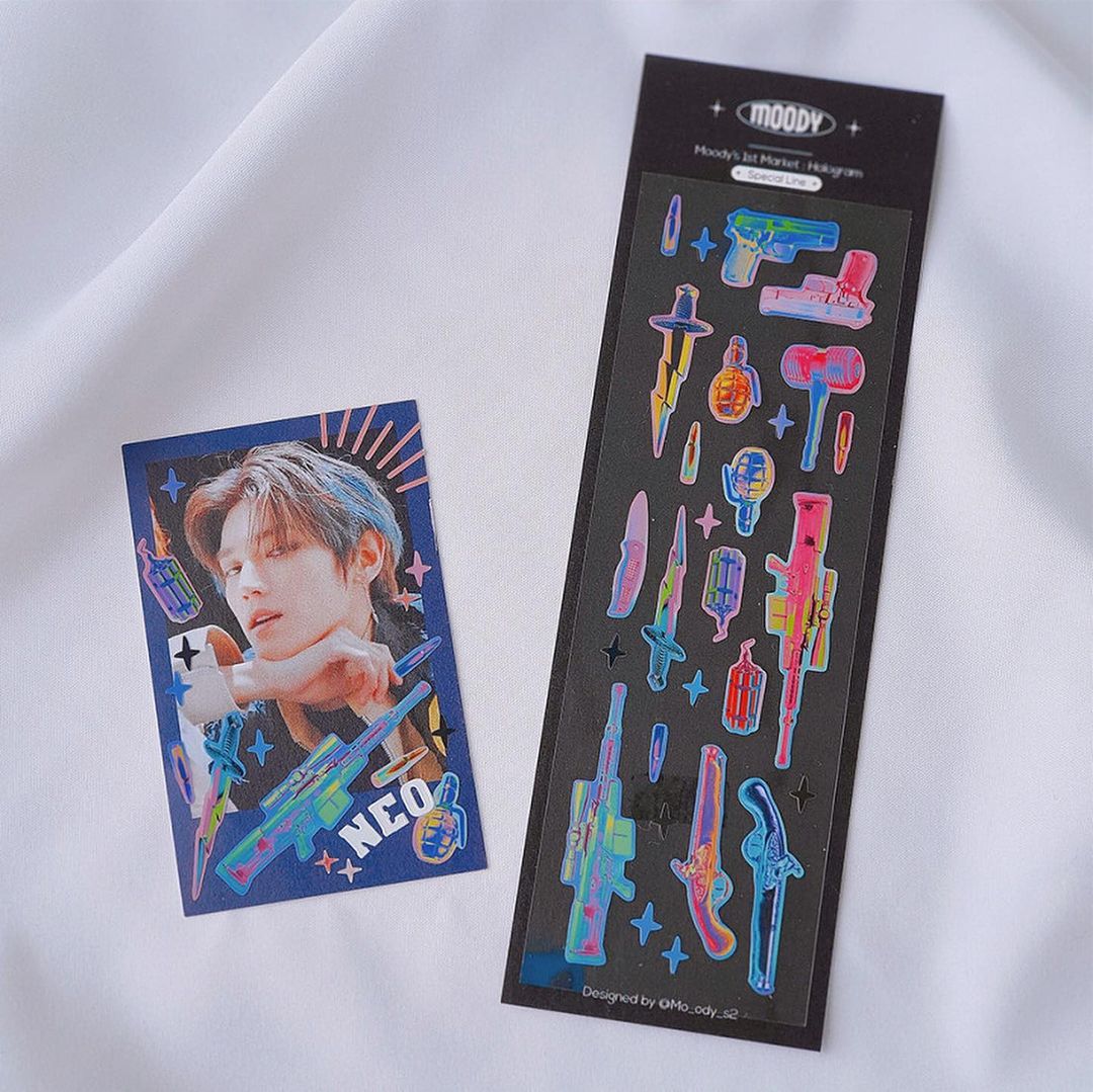 Moody Hologram Series Sticker (5款)