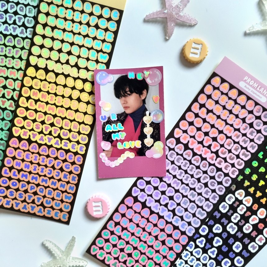 Promland Aurora Baby Alphabet Sticker (7色)