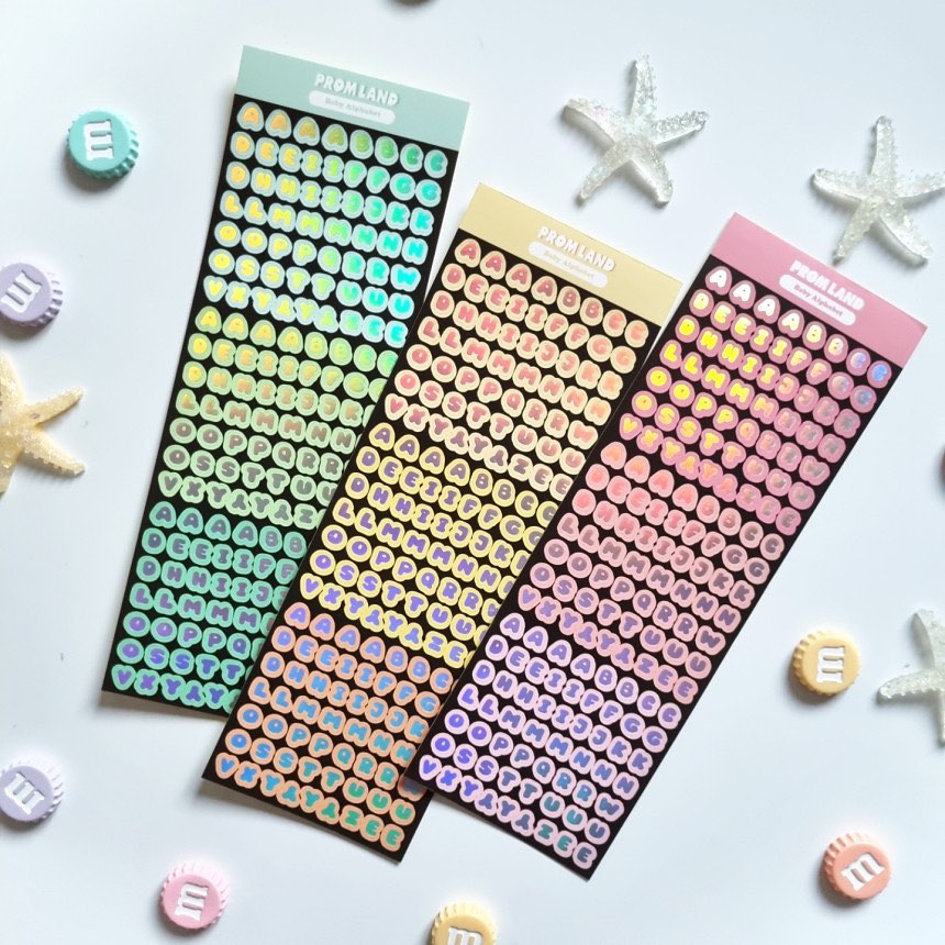 Promland Aurora Baby Alphabet Sticker (7色)
