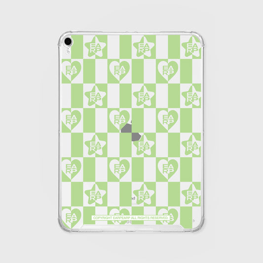 EARP CHECK PATTERN Ipad Clear Case