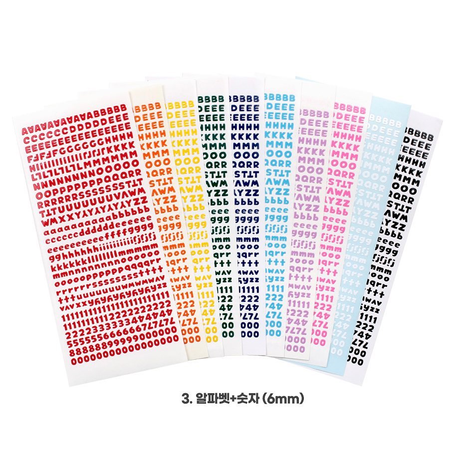 Be On D Deco Pocket ABC Sticker (3款)
