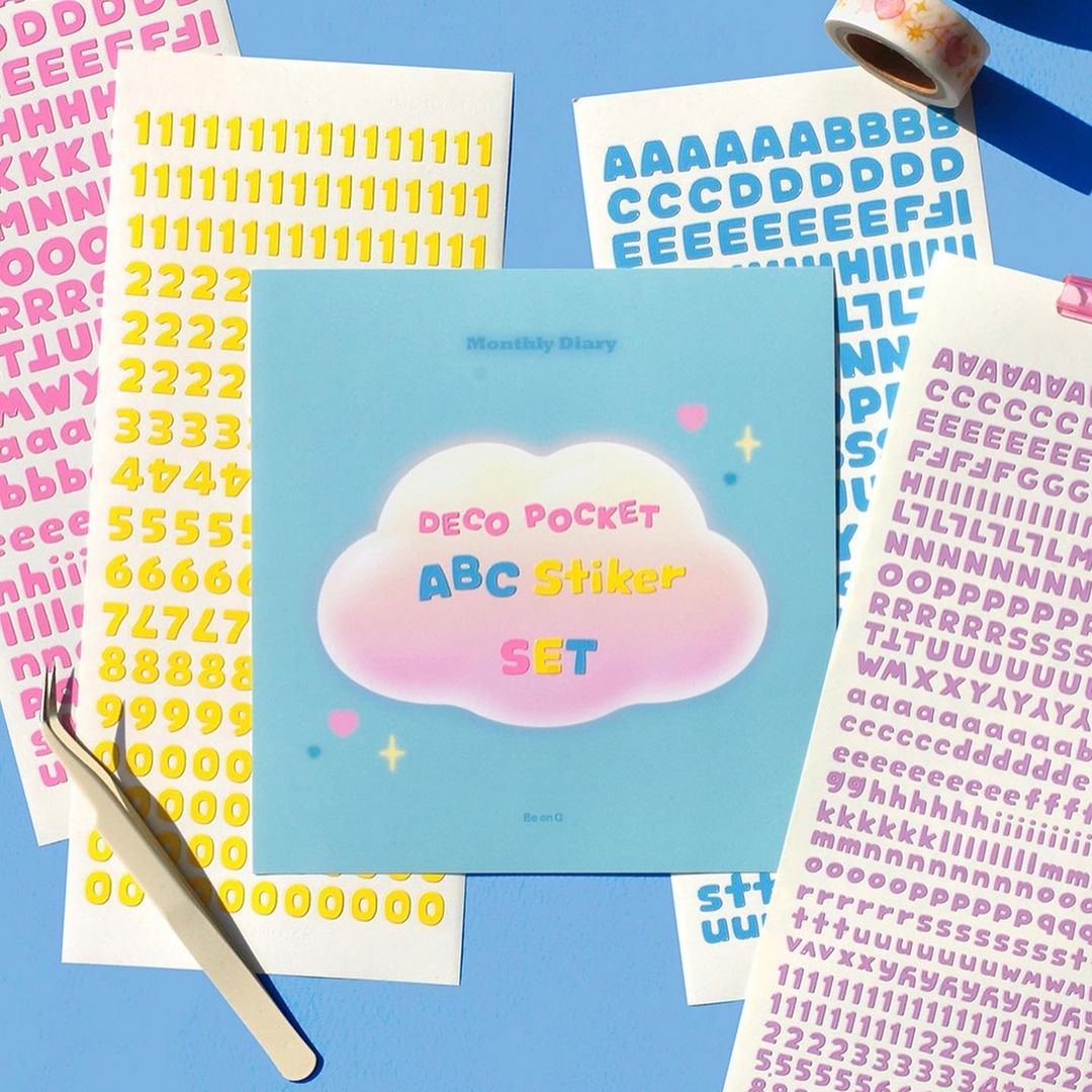 Be On D Deco Pocket ABC Sticker (3款)