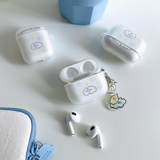 Second Morning Lemony & Cloud Airpods Case (Clear)