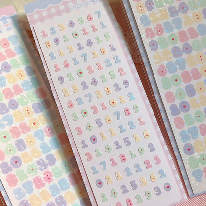 Dyoaroom Pastel Monthly Sticker