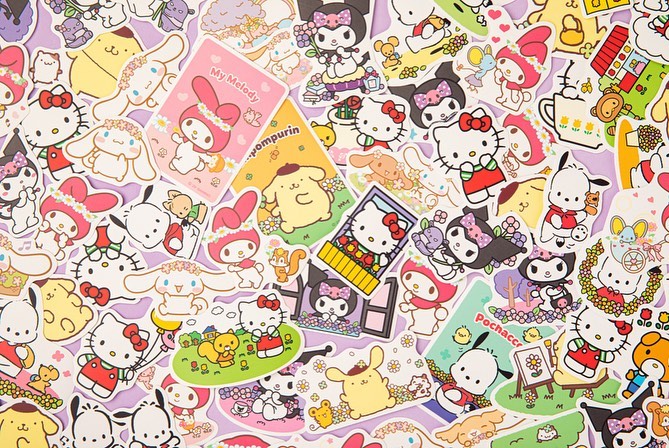 Sanrio Tin Case Sticker Pack  (6款)