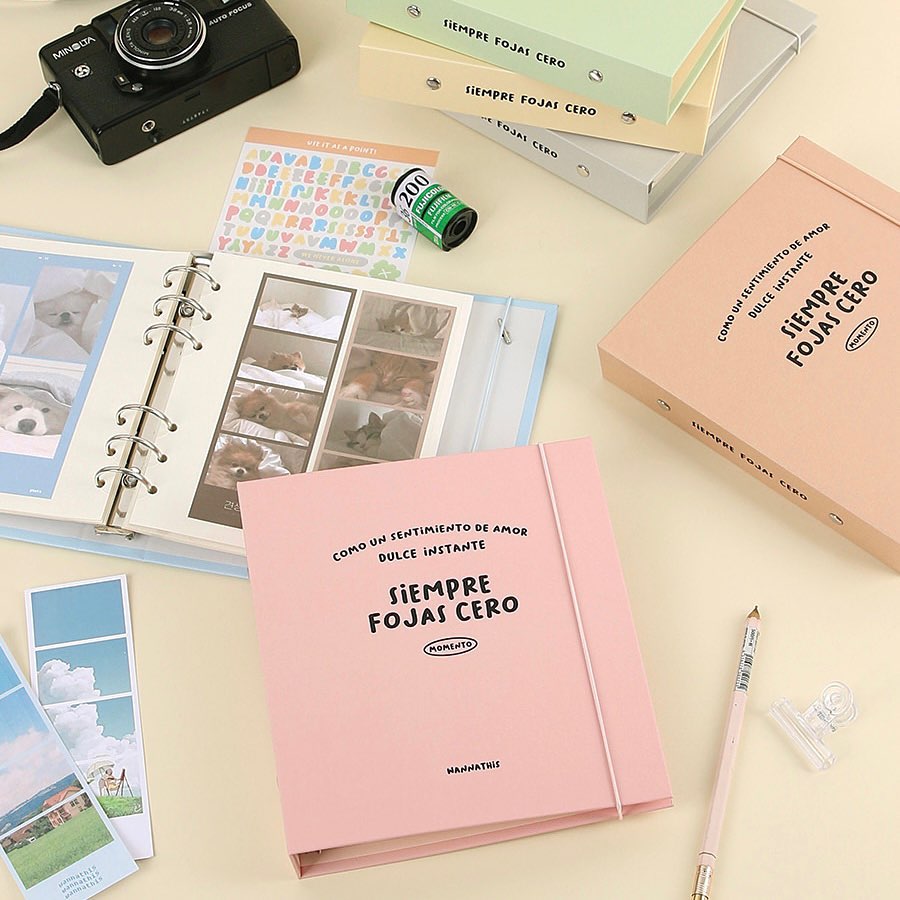 Plain Square Binder Album Set (25R) (6色)