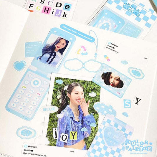 Color Palette Love Pop Folder Phone Sticker