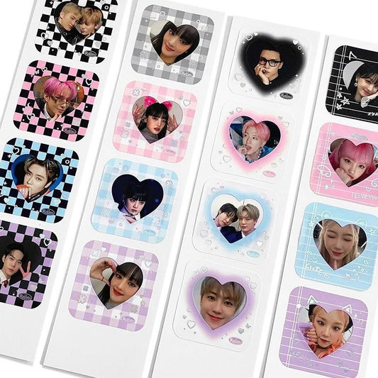 Hologram Heart Frame Sticker