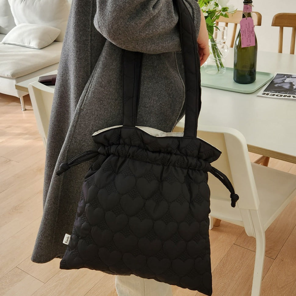 Fonlz Heart Quilted Bag (2色)