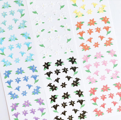 Love Me More Flower Waves: Lily Sticker (3色)