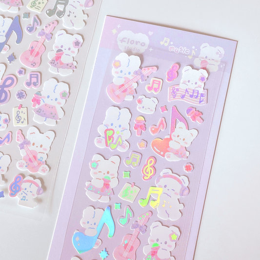 Floro Studio Music Babies Sticker