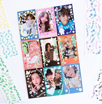 Love Me More Bead Waves Sticker (4色)