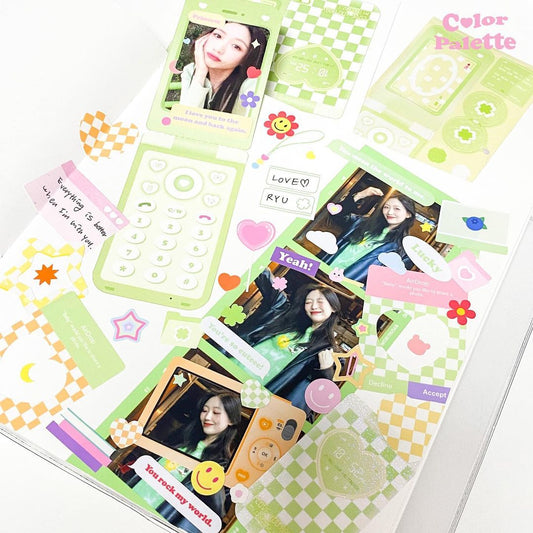 Color Palette Love Pop Paper Fold (Green)