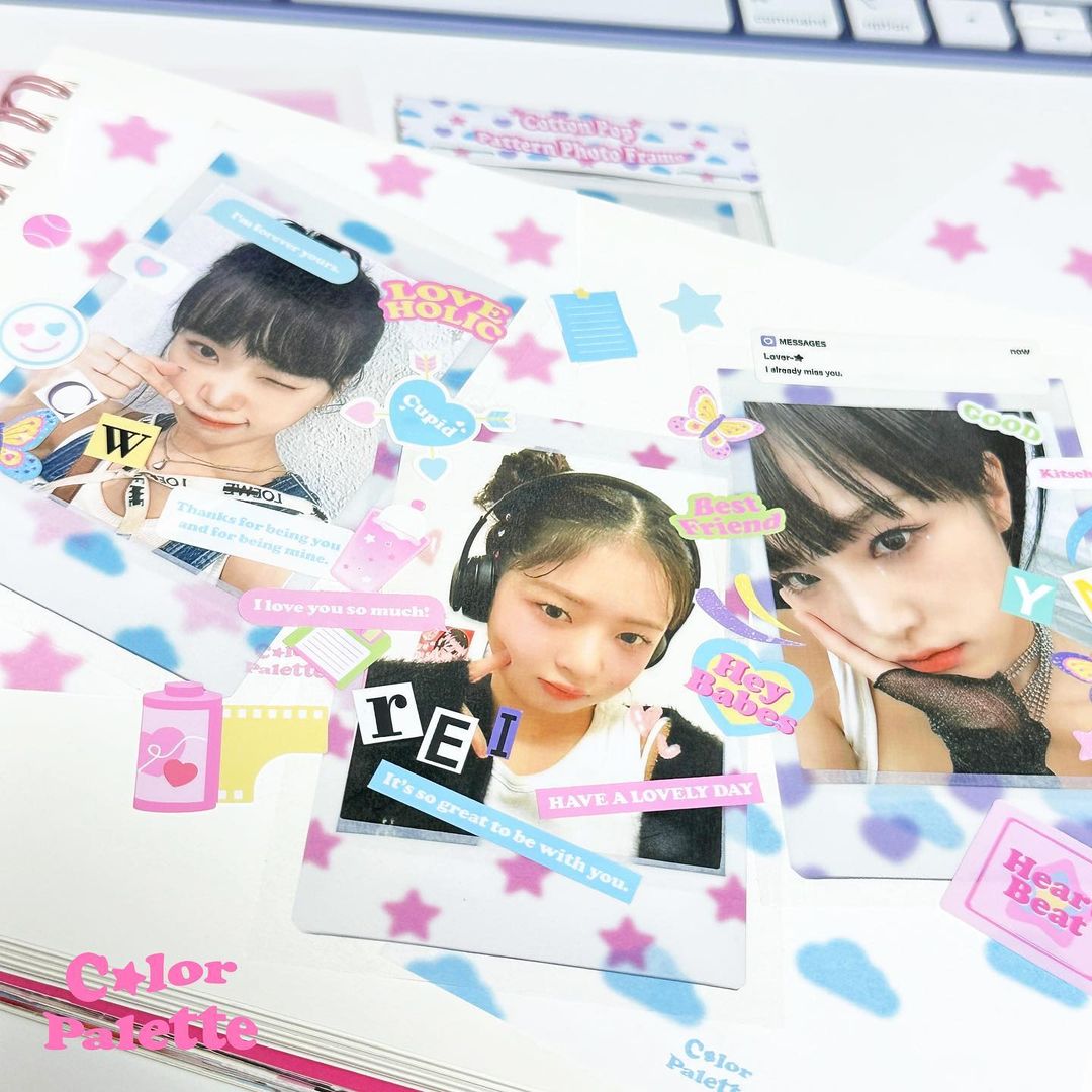 Color Palette Cotton Pop Pattern Photo Frame Set