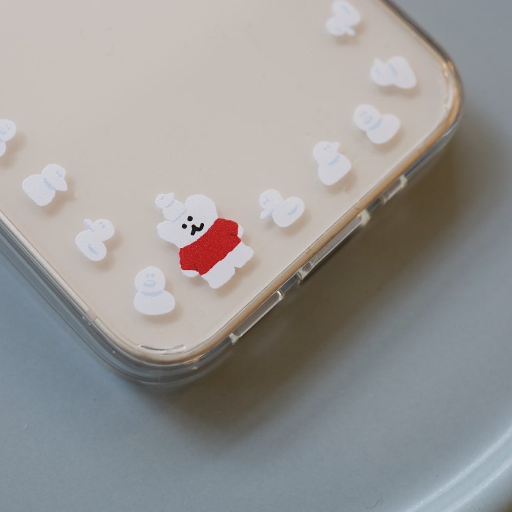 Dinotaeng Fatty's Snow Duck Phonecase (Clear 透明殼)