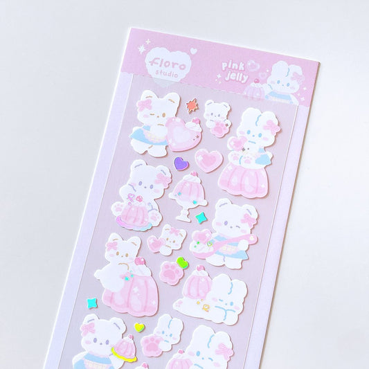 【現貨95折】Floro Studio Pink Jelly Babies Sticker