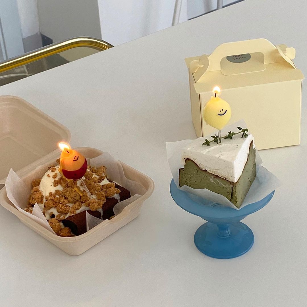 Second Morning Cake Candle (3P)