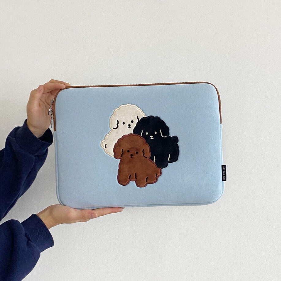 Mill and Moi Poodle Sky Notebook Pouch (13-14 inch)