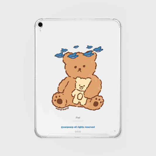 Blue Bird Merry Ipad Clear Case