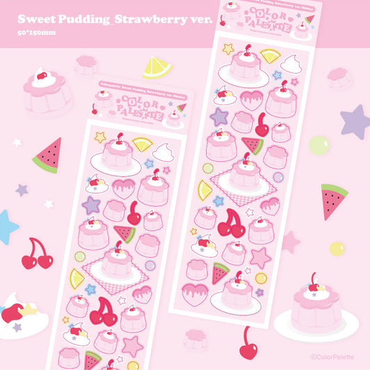 Color Palette Sweet Pudding_Strawberry Sticker