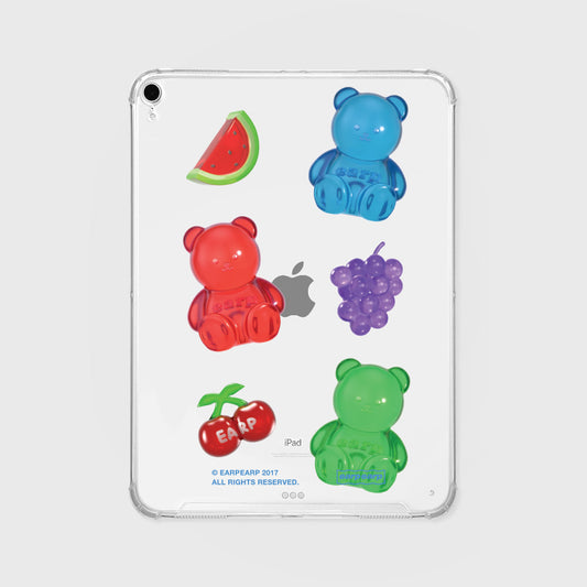 JELLY COVY FRUIT PATTERN Ipad Clear Case