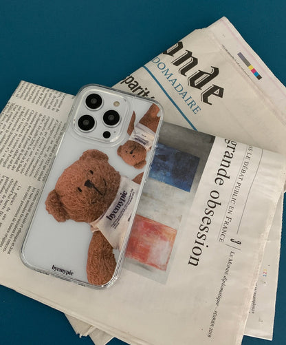 Byemypie London Bear Phone Case (Hard Jelly 透明殼)