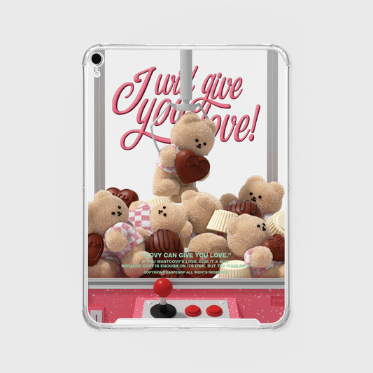 CHOCOLATE COVY CLAW MACHINE IPAD CLEAR CASE