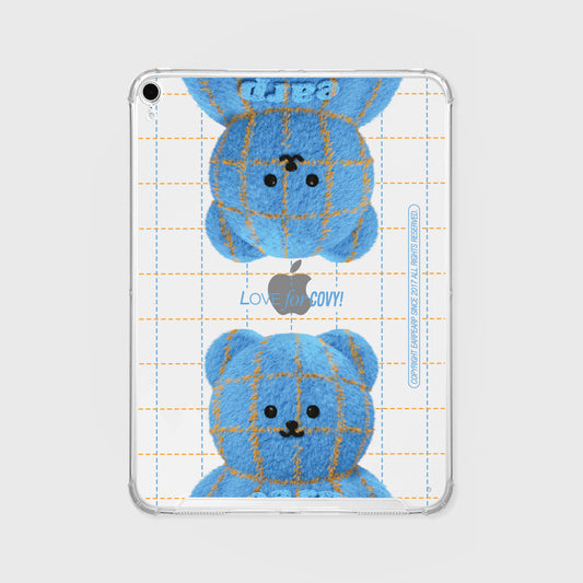 HELLO GRID FUR COVY Ipad Clear Case