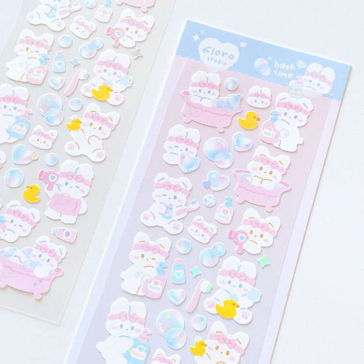 Floro Studio Bath Time Babies Sticker