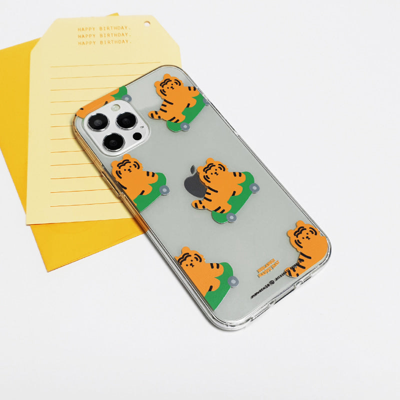 452 Happy Day Tiger Phone Case (Clear 透明殼)