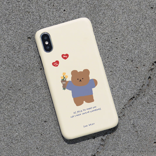 325 I♡U Bear Phone Case (Hard 普通硬殼)