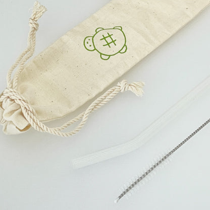 Hookka Hookka Studio Milk Glass Straw+Pouch Set