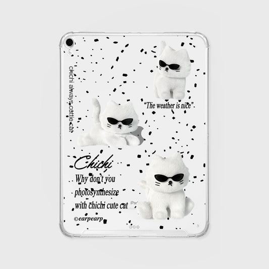 SUNGLASSES CHICHI-WHITE Ipad Clear Case