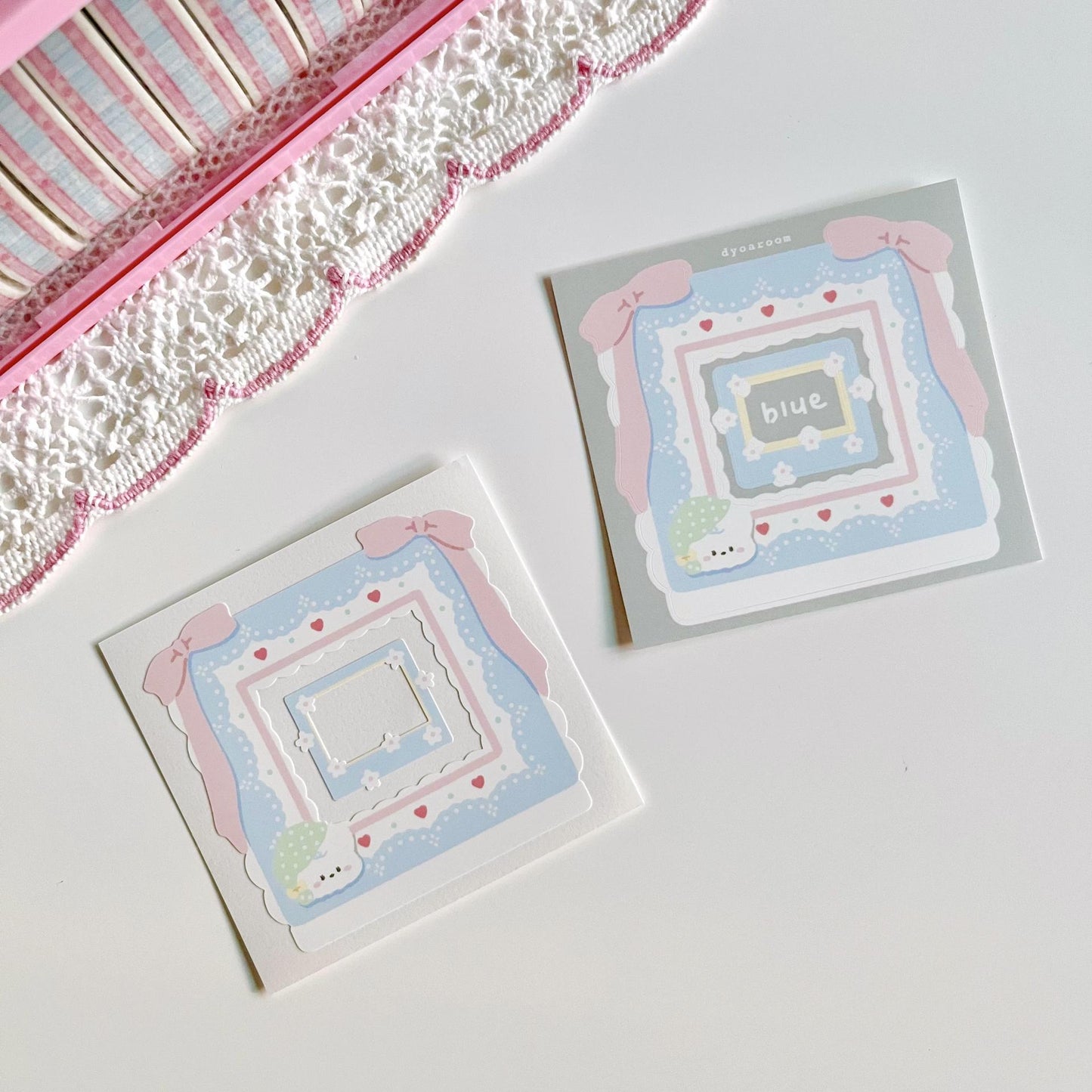 Dyoaroom Lace Frame Sticker (2色)