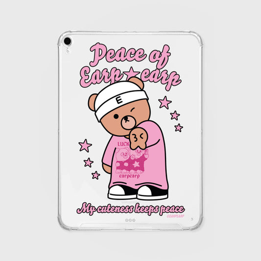 PEACE COB IPAD CLEAR CASE