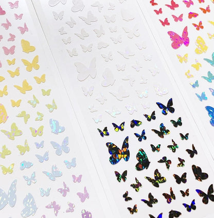 Love Me More All Butterfly Hologram Sticker (3色)