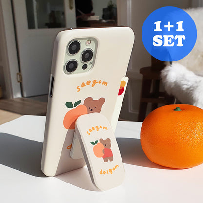 【1+1 Sale】315 Saegom Dalgom Hug Phone Case (Card Storage 插卡款) + Pop Tok