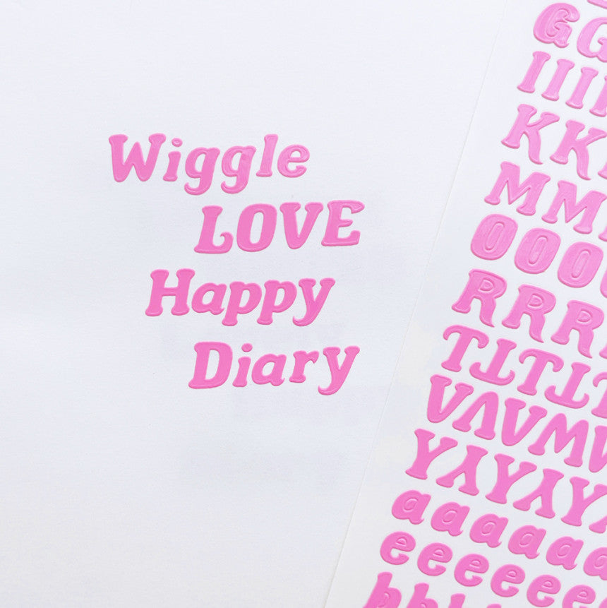 Love Me More Wiggle Alphabet Sticker (10張@Pack)