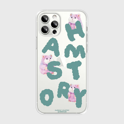 525 Hamstory(Pink) Phone Case (Clear 透明殼)