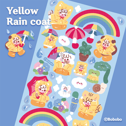 Near and Dear Rain Coat Sticker (2色)